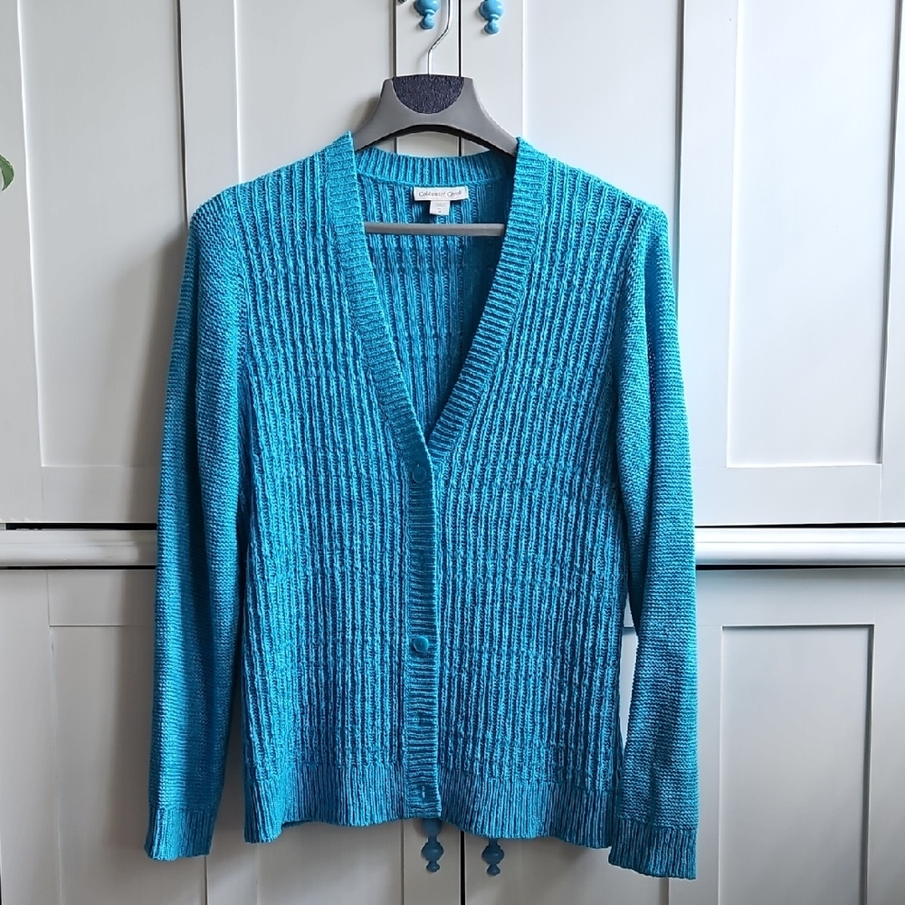 Coldwater Creek Teal Blue Women's Cardigan